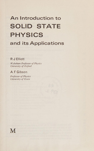 Introduction to Solid State Physics