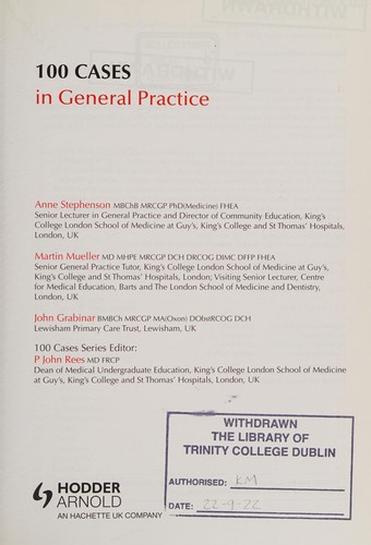 100 cases in general practice