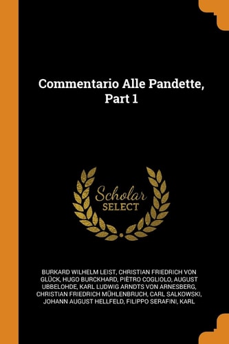 Commentario Alle Pandette, Part 1