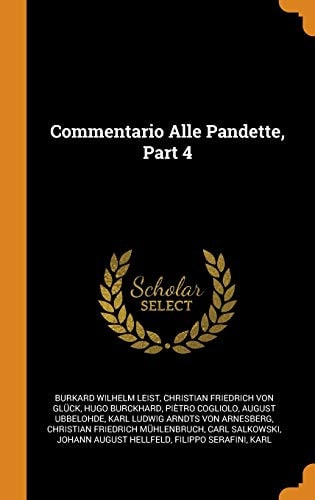 Commentario Alle Pandette, Part 4