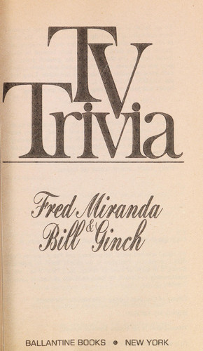 TV Trivia