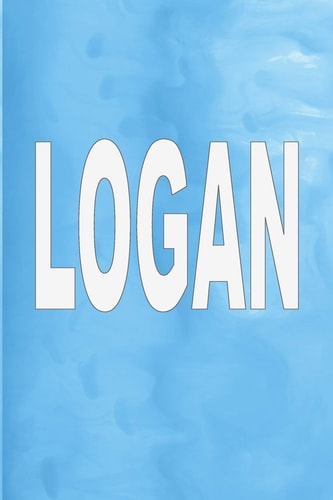 Logan 100 Pages 6 X 9 Personalized Name on Journal Notebook