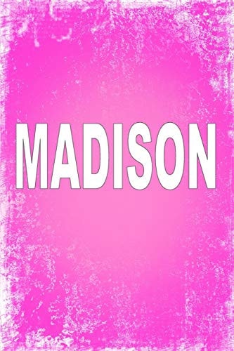 Madison 100 Pages 6 X 9 Personalized Name on Journal Notebook