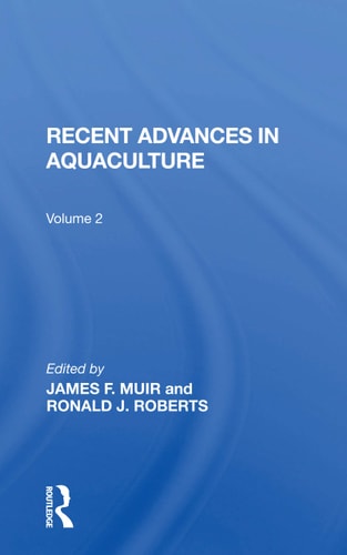 Recent Advances in Aquaculture Volume 2