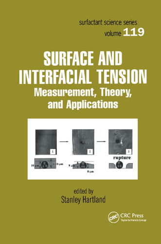 Surface and Interfacial Tension Measurement, Theory, and Applications
