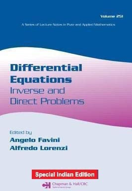 Differential Equations: Inverse And Direct Problems