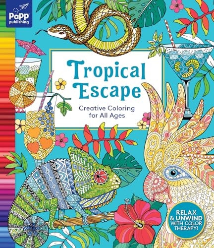 Adult Coloring Book: Tropical Escape