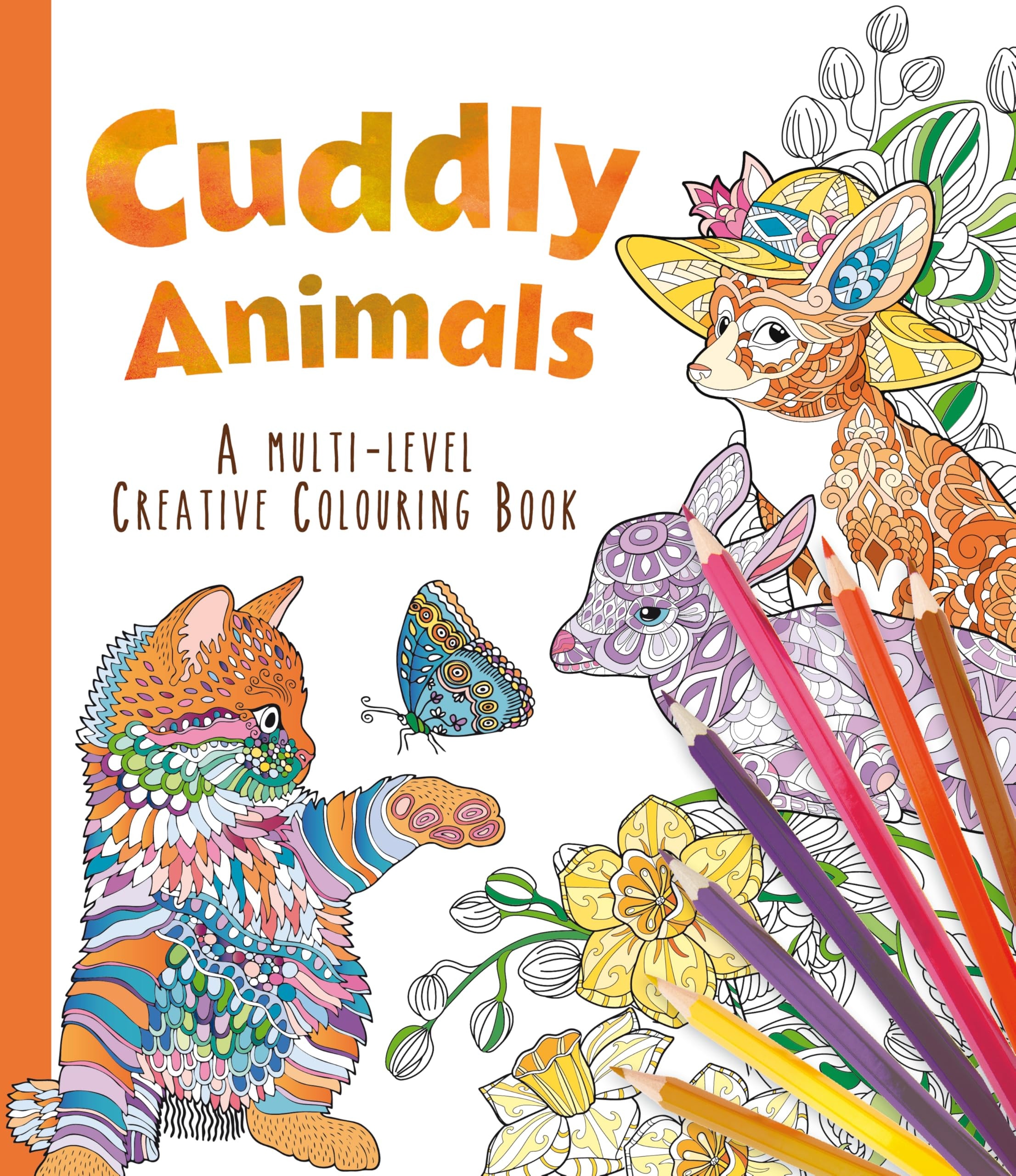 Cuddly Animals Coloring Book for Adults - Anxiety Relief