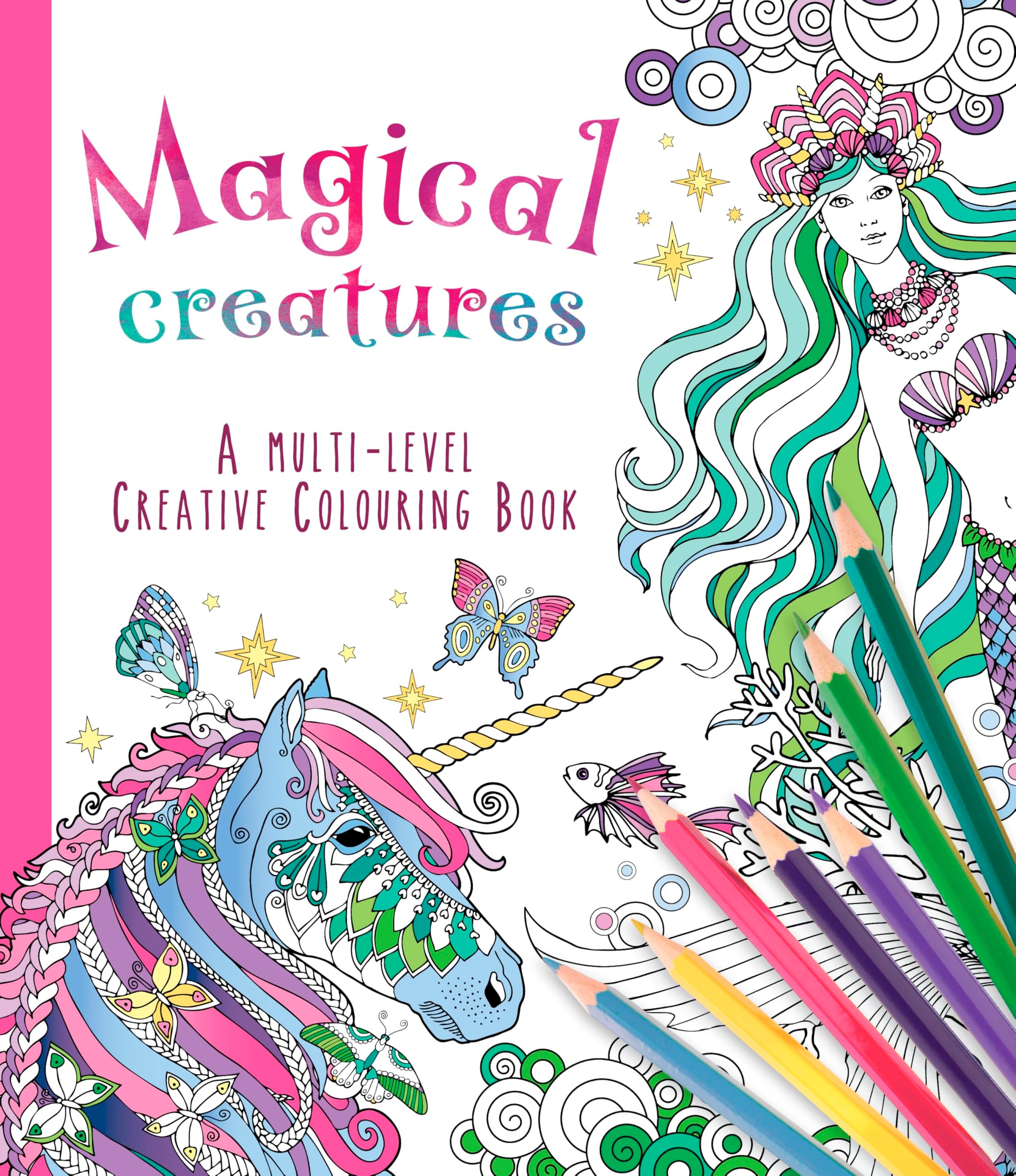 Fantasy Coloring Book for Adults: Unicorns, Dragons & More!