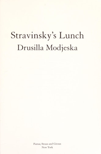 Stravinsky's Lunch