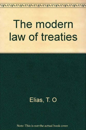 The modern law of treaties