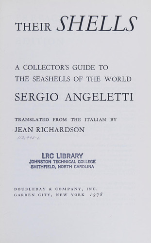 The seas and their shells: A collector's guide to the seashells of the world
