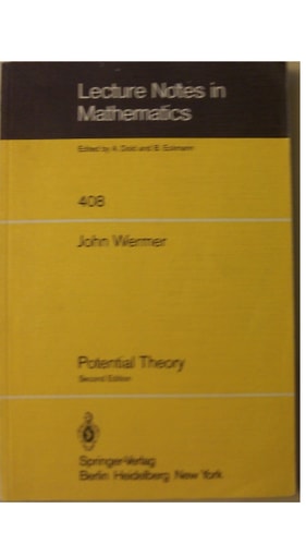 Potential theory (Lecture notes in mathematics)