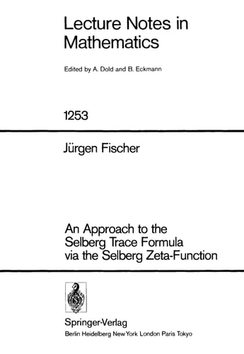 An Approach to the Selberg Trace Formula Via the Selberg Zeta-function