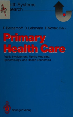 Primary Health Care Public Involvement, Family Medicine, Epidemiology, and Health Economics