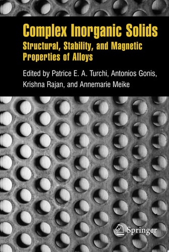 Complex Inorganic Solids