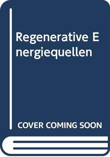 Regenerative Energiequellen