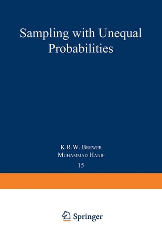 Sampling With Unequal Probabilities (Lecture Notes in Statistics, 15)