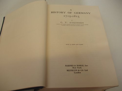 A history of Germany, 1715-1815,
