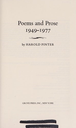 Poems and Prose, 1949-1977