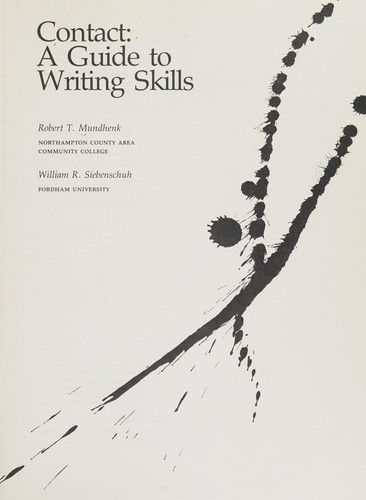 Contact A Guide to Writing Skills