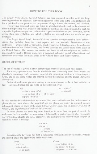 Ref Legal Word Book: 2nd Edition
