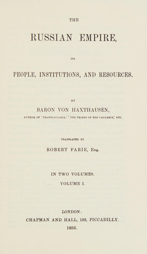 The Russian Empire (Russia Observed) (English and German Edition)