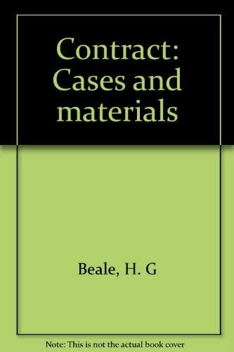 Contract Cases and Materials