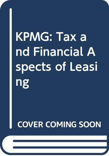 Tax and Financial Aspects of Leasing