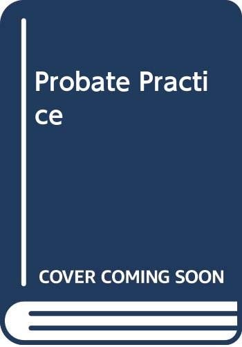 Tristram and Coote's Probate Practice
