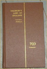 Halsbury's Laws of England. Volume 7 (1) Companies