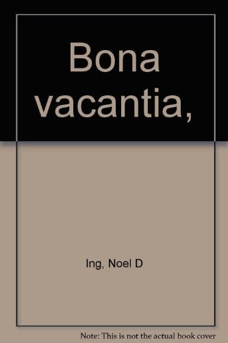 Bona Vacantia