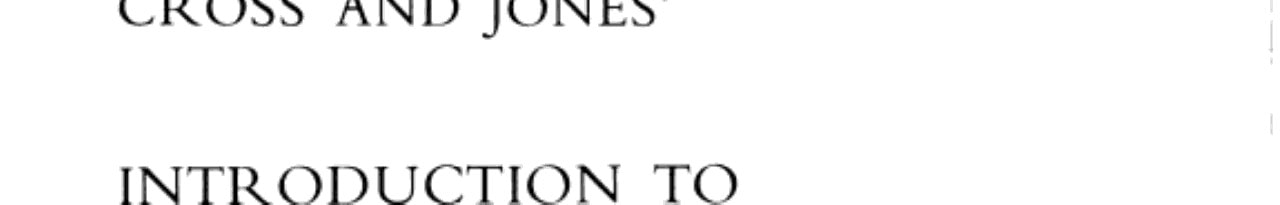 Cross and Jones' Introduction to Criminal Law