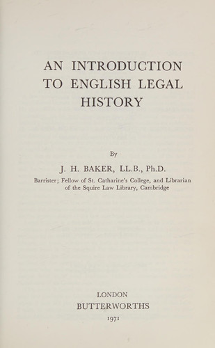 The English Legal System