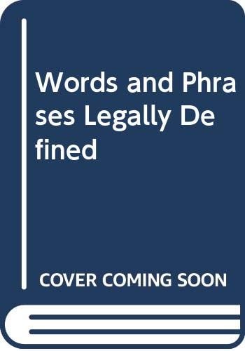 Words and Phrases Legally Defined Supplement 1997