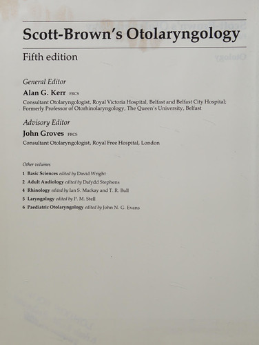 Otolaryngology Basic Sciences