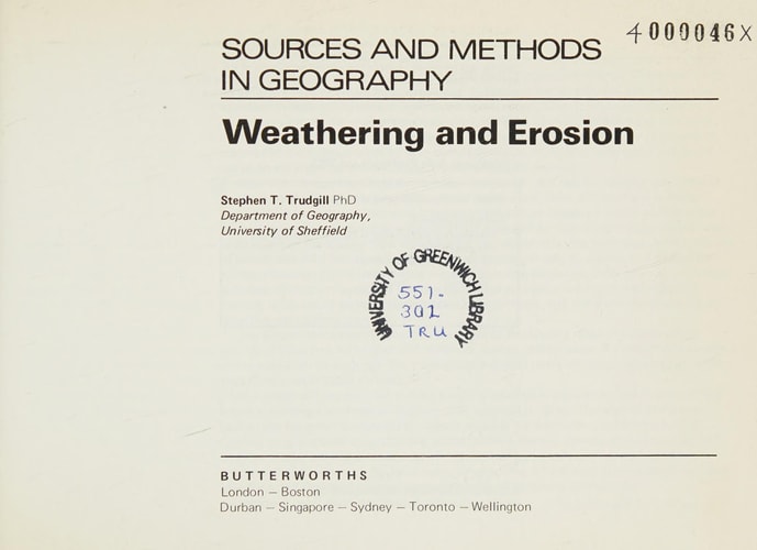 Weathering and Erosion