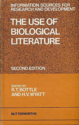 The use of biological literature; (Information sources for research and development)