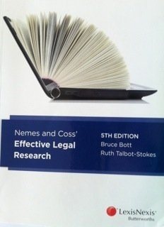 Nemes and Coss' Effective Legal Research