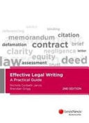 Effective Legal Writing A Practical Guide, 2nd Edition