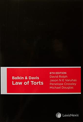 Balkin & Davis Law of Torts