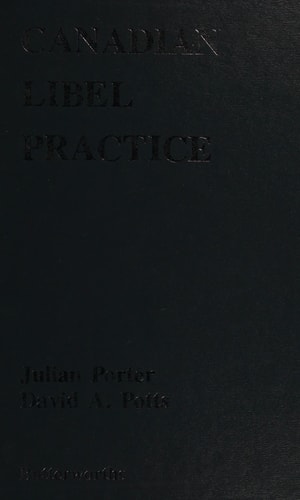 Canadian libel practice