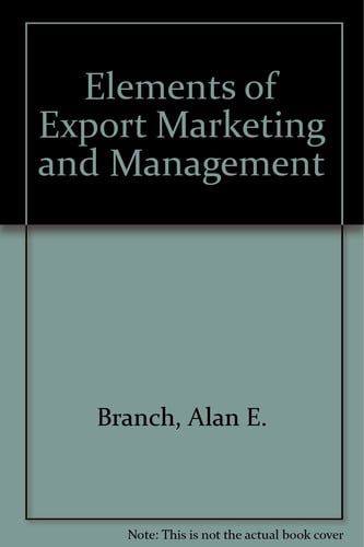 Elements of export marketing and management