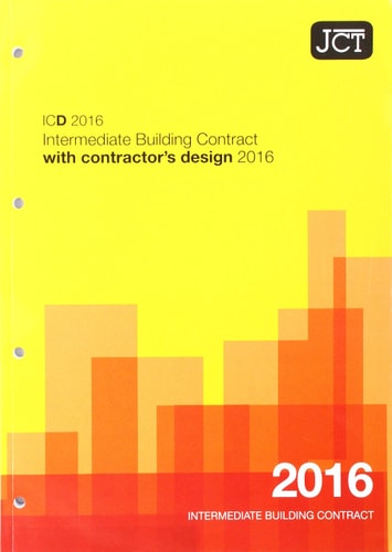 ICD 2016 Intermediate Building Contract with Contractor's Design 2016