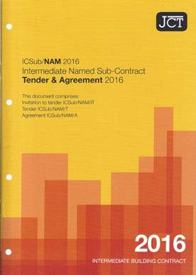 ICSub/NAM 2016 Intermediate Named Sub-contract Tender & Agreement 2016