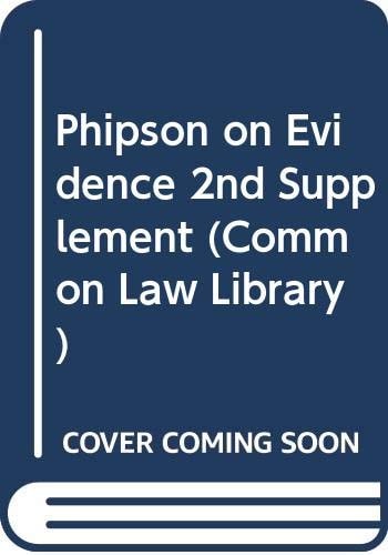 Phipson on Evidence