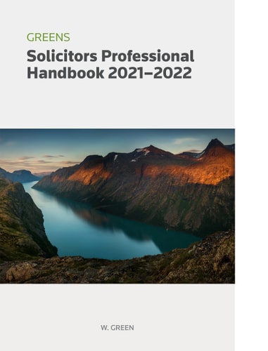 GREENS SOLICITORS PROFESSIONAL HANDBOOK.