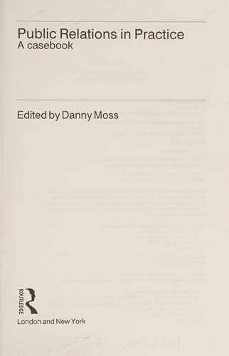 Public Relations in Practice A Casebook
