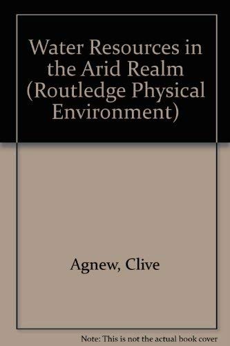 Water Resources in the Arid Realm