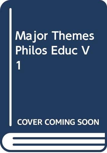 Philosophy of Education: Philosophy and Education